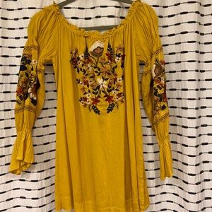 Boho dress by Showpo! Beautiful golden marigold!